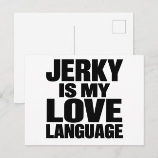 Cartes Pour Fêtes Annuelles Le Jerky Est Mon Langage D'Amour Drôle De Jerky De