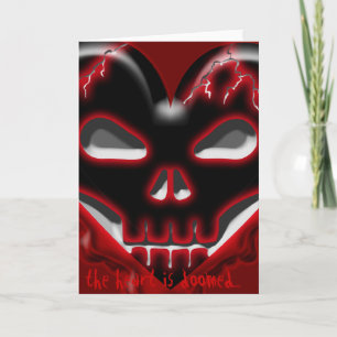 Cartes Pour Fêtes Annuelles Le jour d'Anti-Valentine : Coeur condamné