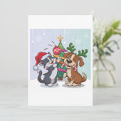 Cartes Pour Fêtes Annuelles le jour de Noël (Debout devant)