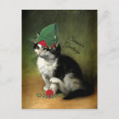 Cartes Pour Fêtes Annuelles Le Kitten, Noël Ancien (Devant)
