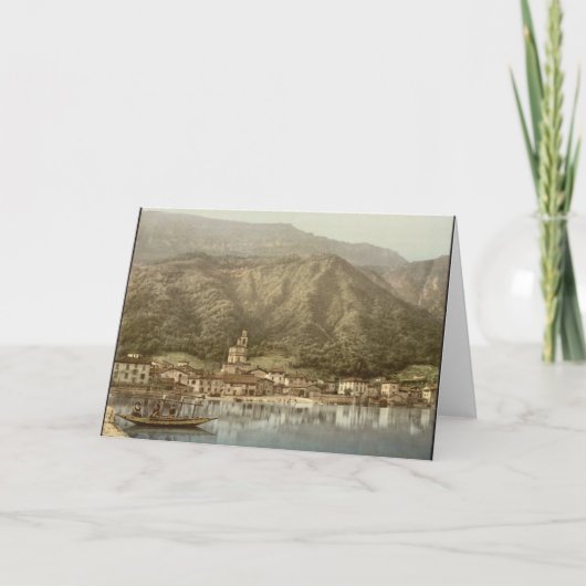 Cartes Pour Fêtes Annuelles Le lac de Lugano (Devant)