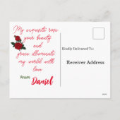 Cartes Pour Fêtes Annuelles Le massage de la Saint Valentin (Dos)