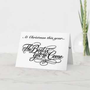 CARTES POUR FÊTES ANNUELLES LE MEILLEUR EST ENCORE DE VENIR-NOUS ÉTAIENT NOËL