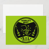 Cartes Pour Fêtes Annuelles Le meilleur gendre du monde (Devant / Derrière)