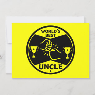 Cartes Pour Fêtes Annuelles Le meilleur oncle du monde