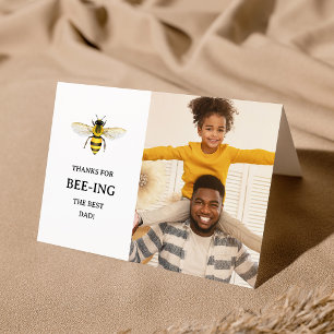 Cartes Pour Fêtes Annuelles Le meilleur papa   Fête des pères photo et abeille
