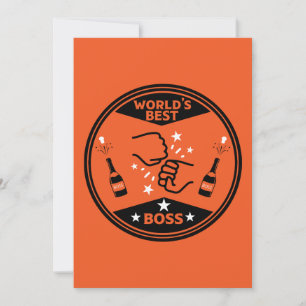 Cartes Pour Fêtes Annuelles Le meilleur patron du monde