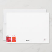 Cartes Pour Fêtes Annuelles Le meilleur présent de vacances (Dos)