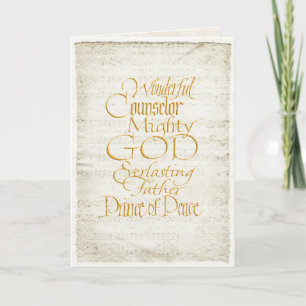 Cartes Pour Fêtes Annuelles Le Messie
