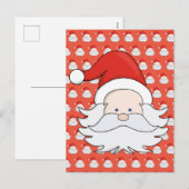 Cartes Pour Fêtes Annuelles Le mignon Père Noël (Devant / Derrière)