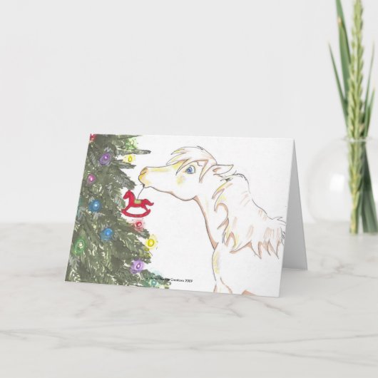 Cartes Pour Fêtes Annuelles Le mini et le sapin de Noël (Devant)