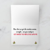 CARTES POUR FÊTES ANNUELLES **LE MISTLETOE SERA IMPLIQUÉ** CE NOËL ! (Intérieur)