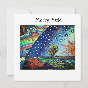 Cartes Pour Fêtes Annuelles Le monde caché (carte Yule)