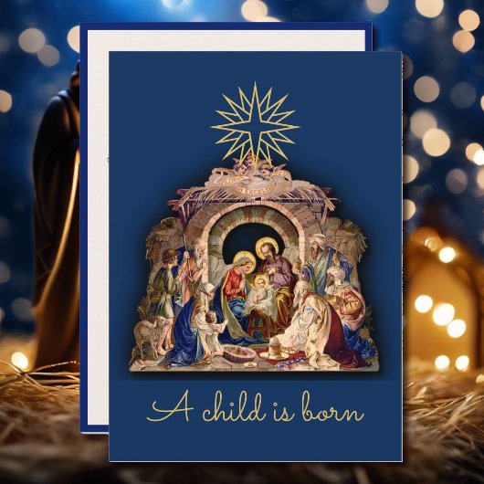 Cartes Pour Fêtes Annuelles Le Monde las se réjouit ! Nativité Noël