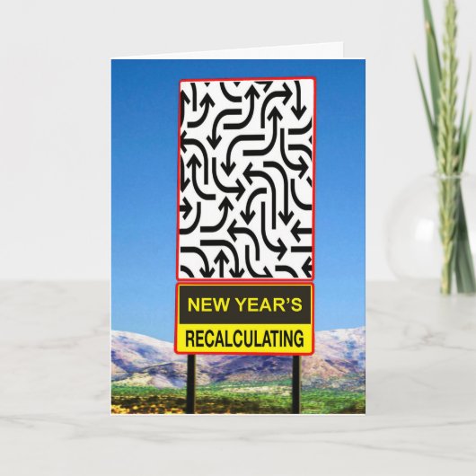 Cartes Pour Fêtes Annuelles Le Nouvel An arrive (Devant)