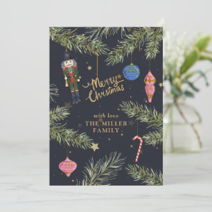 Cartes Pour Fêtes Annuelles Le Nutcracker, la marine