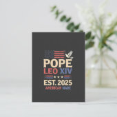 Cartes Pour Fêtes Annuelles Le pape Leo XIV est. Drapeau 4 juillet USA 2025 (Debout devant)