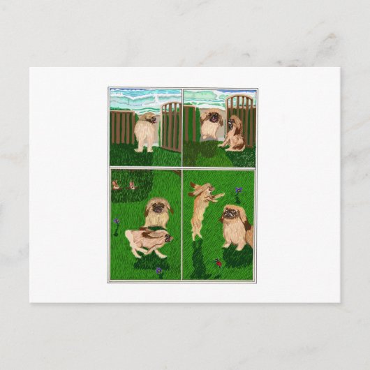 Cartes Pour Fêtes Annuelles Le Pekingese (Devant)