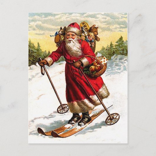Cartes Pour Fêtes Annuelles Le Père Noël (Devant)