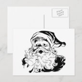 Cartes Pour Fêtes Annuelles Le père noël (Devant / Derrière)