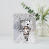 Cartes Pour Fêtes Annuelles Le Père Noël Aime Jouer Au Poker (Debout devant)