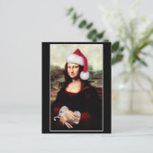 Cartes Pour Fêtes Annuelles Le Père Noël de Mona Lisa (Debout devant)