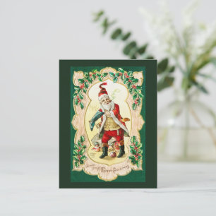 Cartes Pour Fêtes Annuelles Le Père Noël et l'art vintage de Noël