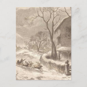 Cartes Pour Fêtes Annuelles Le Père Noël la veille de Noël
