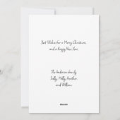 Cartes Pour Fêtes Annuelles Le Père Noël, Mme Claus et Rudolph le renne (Dos)