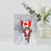 Cartes Pour Fêtes Annuelles Le Père Noël visite le Canada (Debout devant)