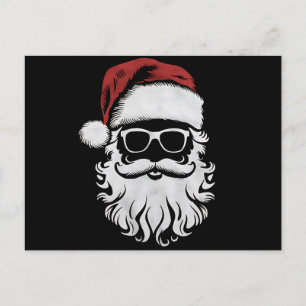Cartes Pour Fêtes Annuelles Le Père Noël Visite Les Lunettes De Soleil Avec La