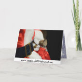 Cartes Pour Fêtes Annuelles Le Père Noël vous regarde (Dos)