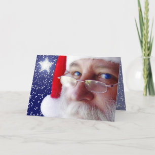 Cartes Pour Fêtes Annuelles Le Père Noël vous regarde