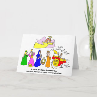 Cartes Pour Fêtes Annuelles Le petit garçon de batteur