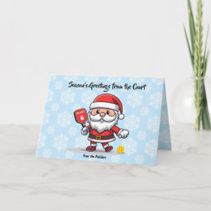 Cartes Pour Fêtes Annuelles Le pickball de Noël Père Noël