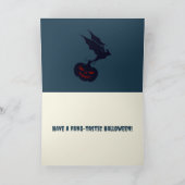 Cartes Pour Fêtes Annuelles Le plaisir d'Halloween d'un vampire (Intérieur)