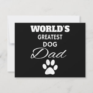 Cartes Pour Fêtes Annuelles Le plus grand papa de chien du monde T-shirt, Aime
