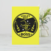 Cartes Pour Fêtes Annuelles Le plus grand patron du monde (Debout devant)