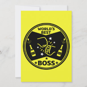 Cartes Pour Fêtes Annuelles Le plus grand patron du monde