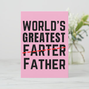 CARTES POUR FÊTES ANNUELLES LE PLUS GRAND PETEUR DU MONDE - PÈRE - FÊTE DES PÈ