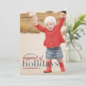 Cartes Pour Fêtes Annuelles Le plus heureux de la salutation de photo de (Debout devant)