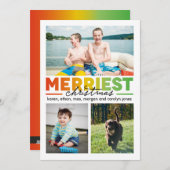 Cartes Pour Fêtes Annuelles Le plus Joyeux Noël x multi 3 (Devant / Derrière)