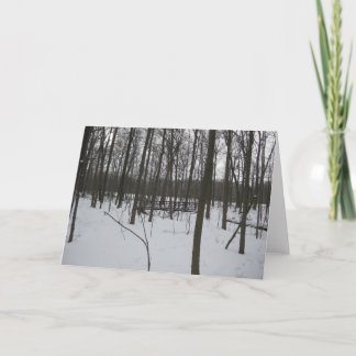 Cartes Pour Fêtes Annuelles Le pont en neige