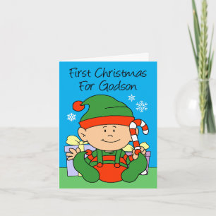 Cartes Pour Fêtes Annuelles Le premier elfe de Noël de Godson