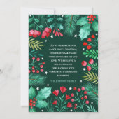 Cartes Pour Fêtes Annuelles Le premier Noël de bébé Souvenir Aquarelle (Dos)