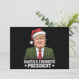Cartes Pour Fêtes Annuelles Le président préféré du Père Noël drôle Trump Noël