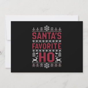Cartes Pour Fêtes Annuelles Le pull de Noël le plus moche préféré du Père Noël