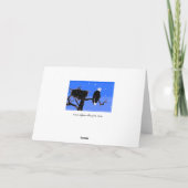 Cartes Pour Fêtes Annuelles Le pygargue à tête blanche en hiver (Dos)