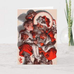 Cartes Pour Fêtes Annuelles Le recouvrement de Père Noël