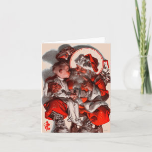 Cartes Pour Fêtes Annuelles Le recouvrement de Père Noël